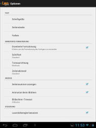 TrekStor Liro Tab - LiroShop.de eBook Optionen