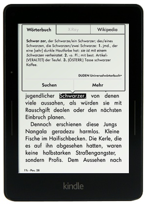 Kindle Voyage Wörterbuch