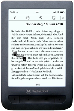 PocketBook Touch Lux 2 Text markieren