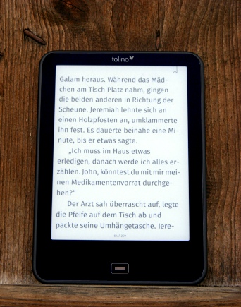 Tolino Vision - eBook Ansicht