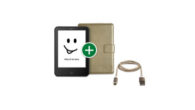 tolino vision 4 hd bundle-mit easy click tasche in gold mit passenden USB-Kabel in gold